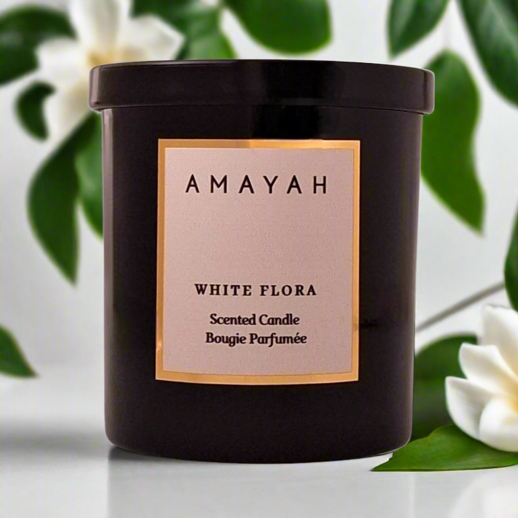 White Flora Soy Candle