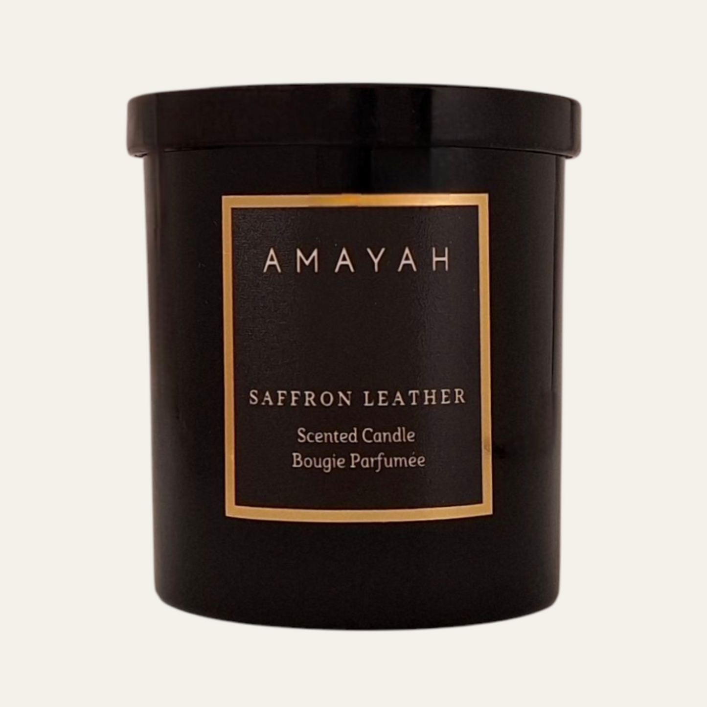 Saffron Leather Soy Candle