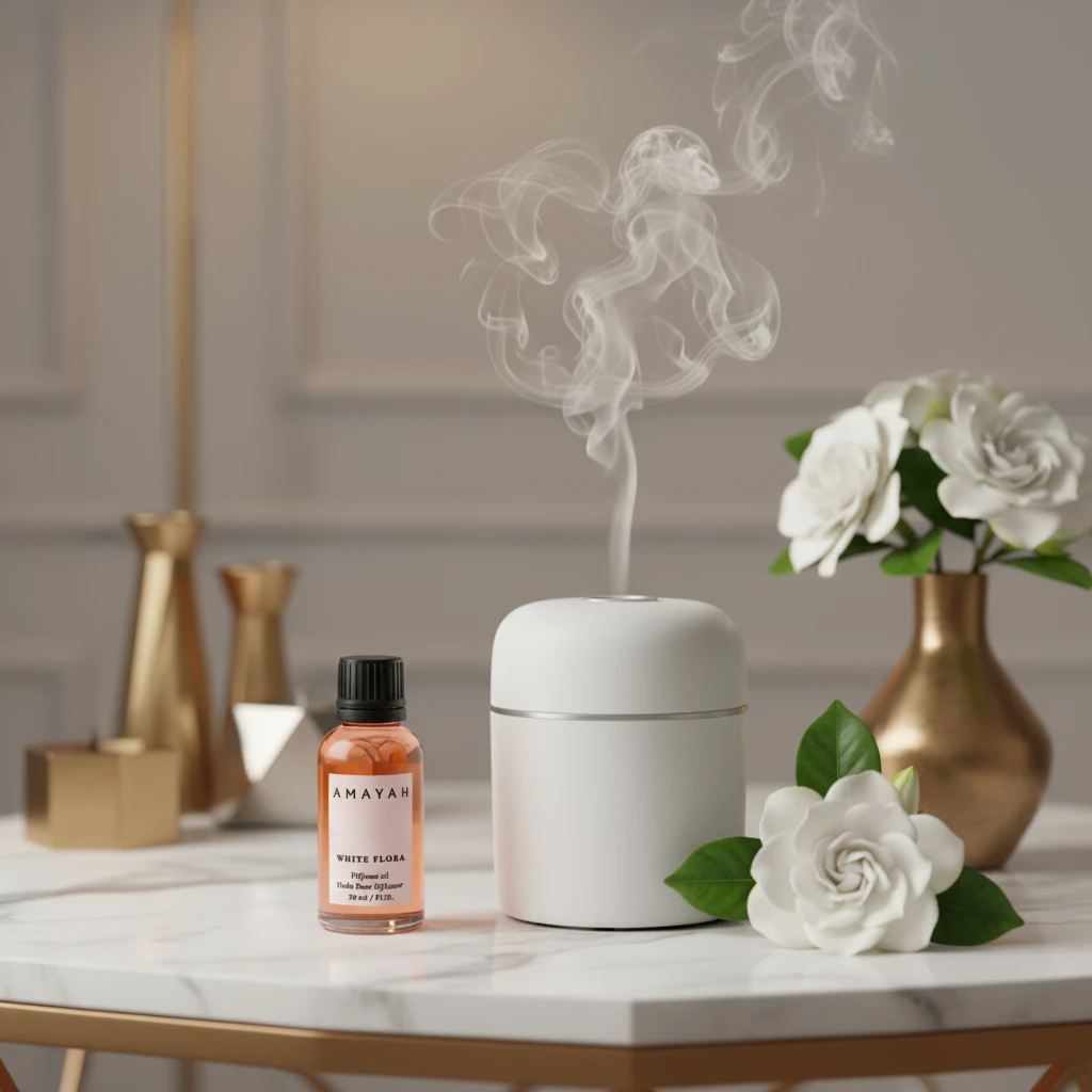 زيت عطري للفواحة "وايت فلورا" برائحة الزهور البيضاء