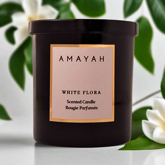 White Flora Soy Candle