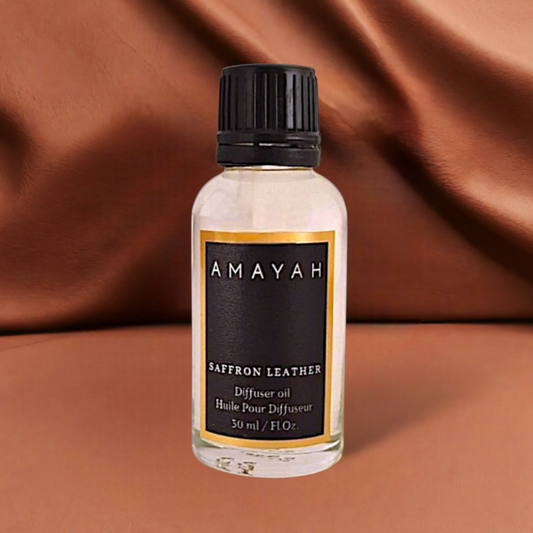 Saffron Leather Diffuser Oil