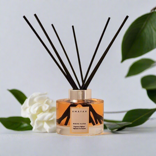 White Flora Room Reed Diffuser