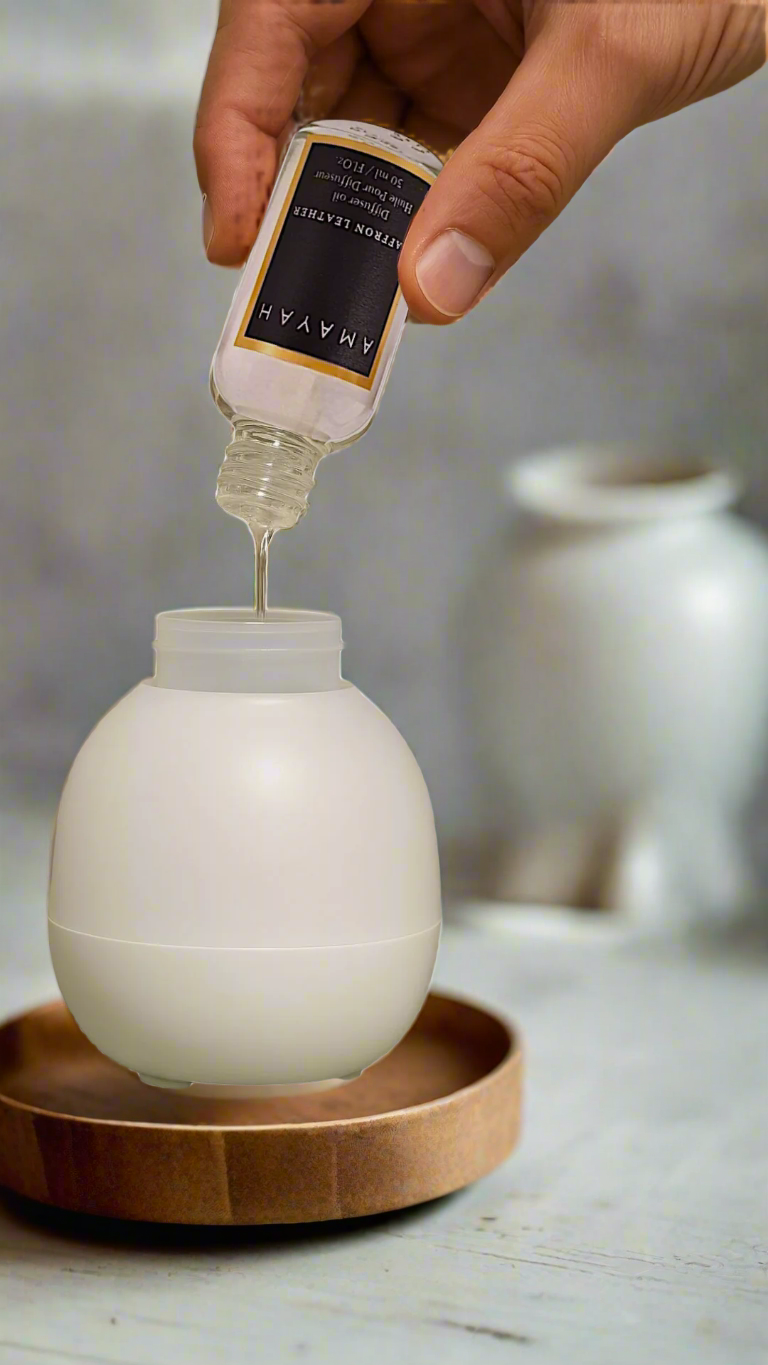 Saffron Leather Diffuser Oil