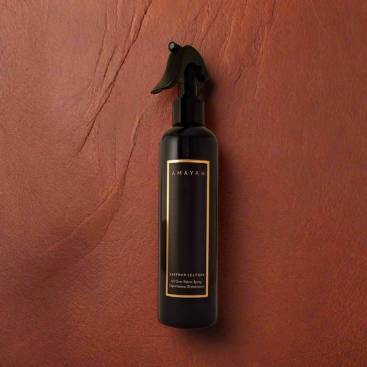 Saffron Leather All Over Fabric & Room Spray